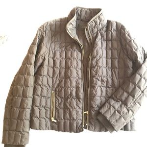 Black Jcrew Quilted puffy jacket